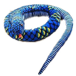 Peluche <br>Serpent Bleu
